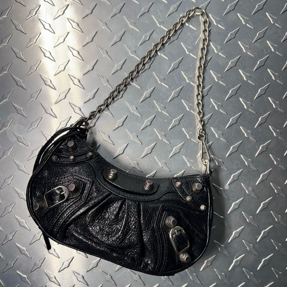 Balenciaga Mini Le Cagole Chain Bag in Black - Picture 5 of 7